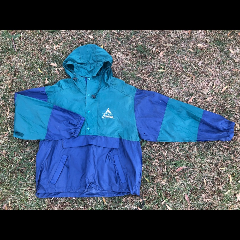 VTG AMERICA ONLINE PACKABLE WINDBREAKER 90s RAP 92